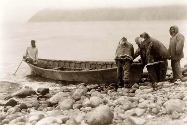 Eskimos-Launching-Boat