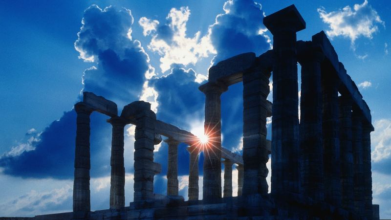 Sun-behind-temple-of-poseidon-22984