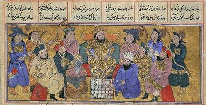 Persianmss14thcambassadorfromindiabroughtchesstopersiancourt