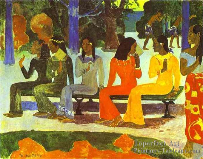 6-Ta-Matete-We-Shall-Not-Go-To-Marche-Today-Post-impressionnisme-Primitivisme-Paul-Gauguin