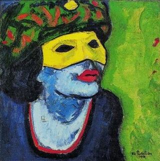 Hermann-max-pechstein-la-femme-masquee